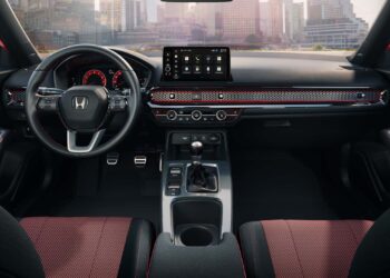Imagem do interior do Honda Civic Si 2025