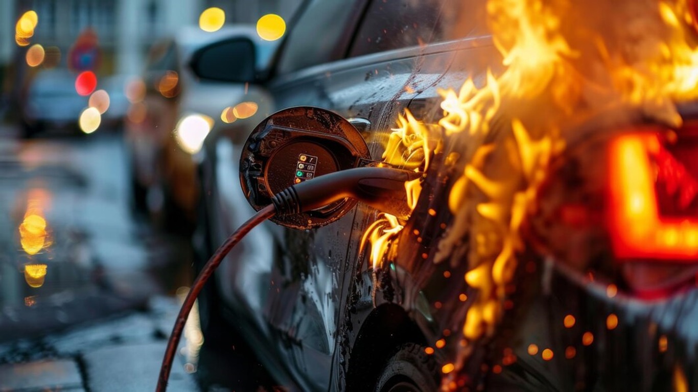 Fogo no Carro Elétrico Descubra como agir rápido e com segurança