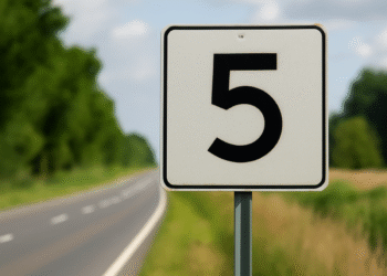 A importância da sinalização de distância no trânsito.