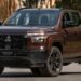 Triton BF///MS na cor Marrom Barroco com faixa lateral Preto Ônix Pearl, rodas de 20 polegadas e pneus off-road